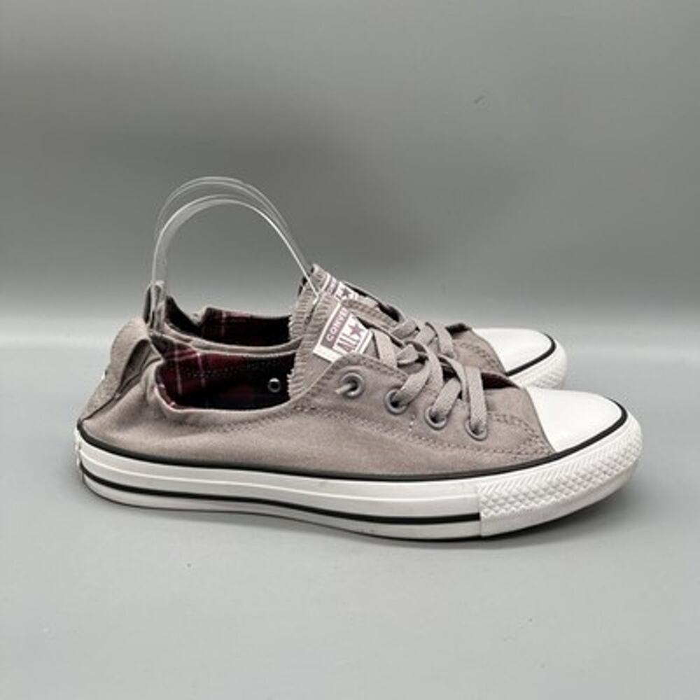Converse Shoes Womens 10 Gray Chuck Taylor All Star Shoreline Slip On Sneakers
